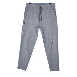 Mack Weldon Ace Sweatpants Mens L Gray French Terry Joggers Drawstring Pants